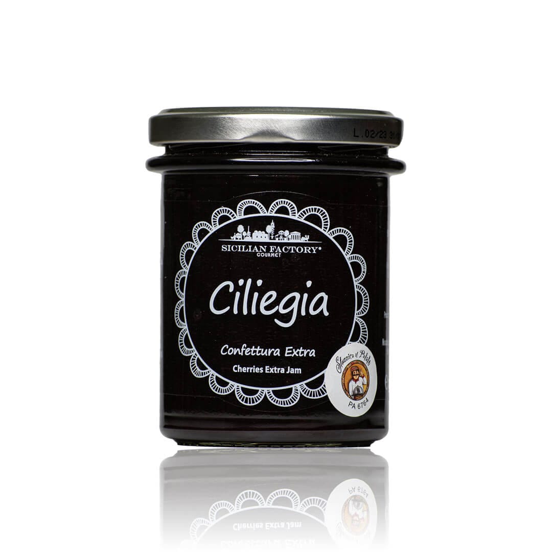 Confettura Extra di Ciliegia "Stuzzica il Palato" (240g): Il Cuore Rosso della Sicilia 1 Confettura Extra di Ciliegia "Stuzzica il Palato" (240g): Il Cuore Rosso della Sicilia