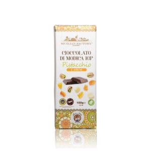Cioccolato di Modica IGP al Pistacchio e Agrumi (100g)