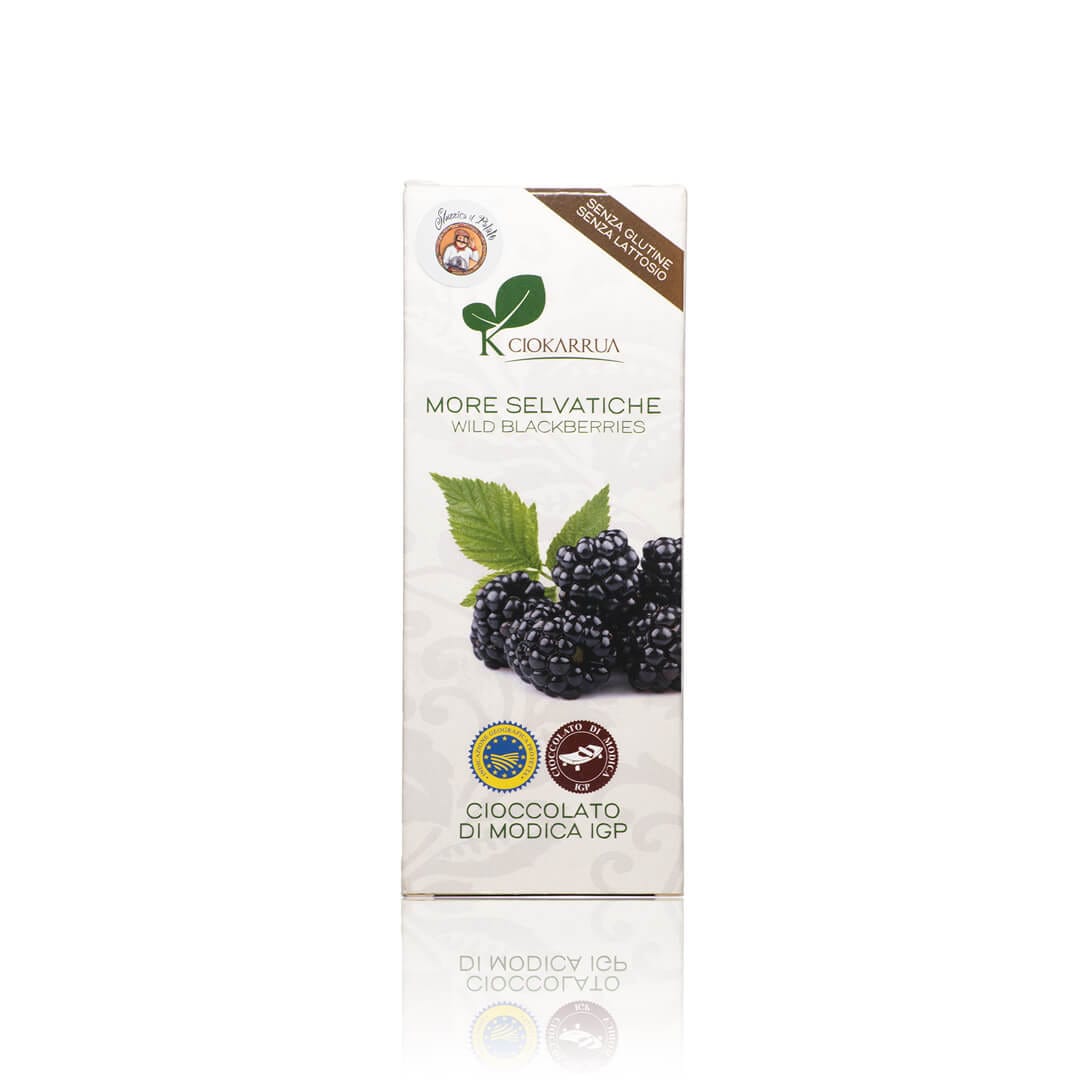 Cioccolato di Modica IGP alle More Selvatiche (100g) 1 Cioccolato di Modica IGP alle More Selvatiche (100g)