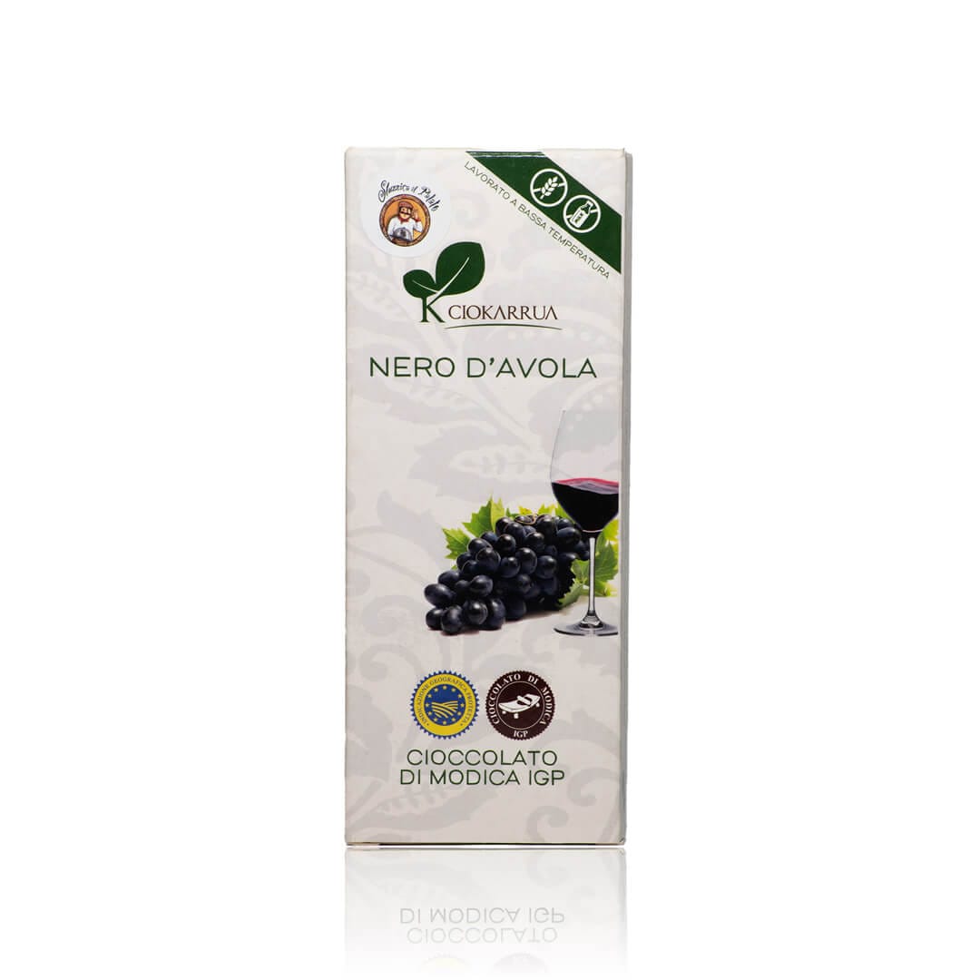 Cioccolato di Modica IGP al Nero d’Avola (100g) 1 Cioccolato di Modica IGP al Nero d’Avola (100g)