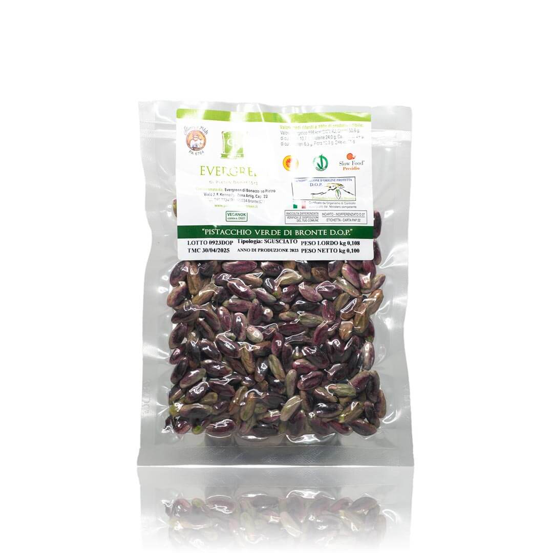 Pistacchio Verde di Bronte DOP Sgusciato "Evergreen" (100g) 1 Pistacchio Verde di Bronte DOP Sgusciato "Evergreen" (100g)