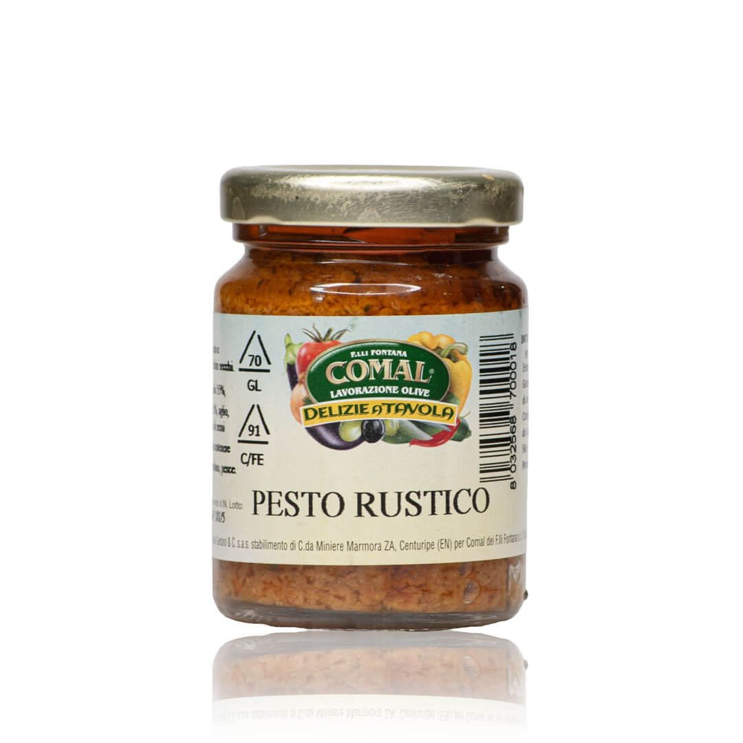 Pesto Rustico di Sicilia “Comal” (90g): Il Sapore Deciso dell’Isola