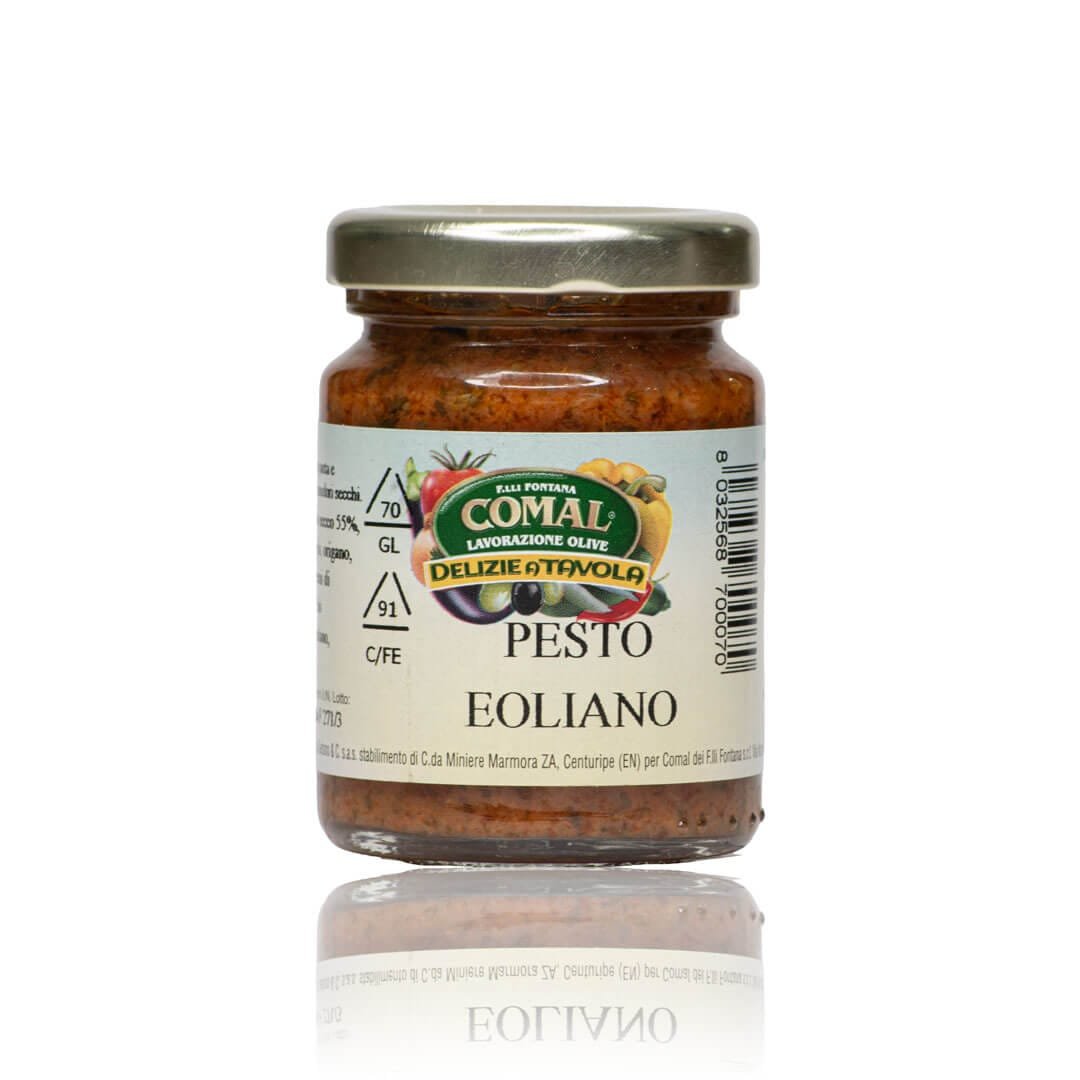 Pesto Eoliano "Comal" (90g): Il Sapore delle Isole 1 Pesto Eoliano "Comal" (90g): Il Sapore delle Isole